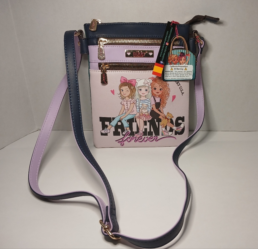 Disney Women's Crossbody Bag - Purple and Black